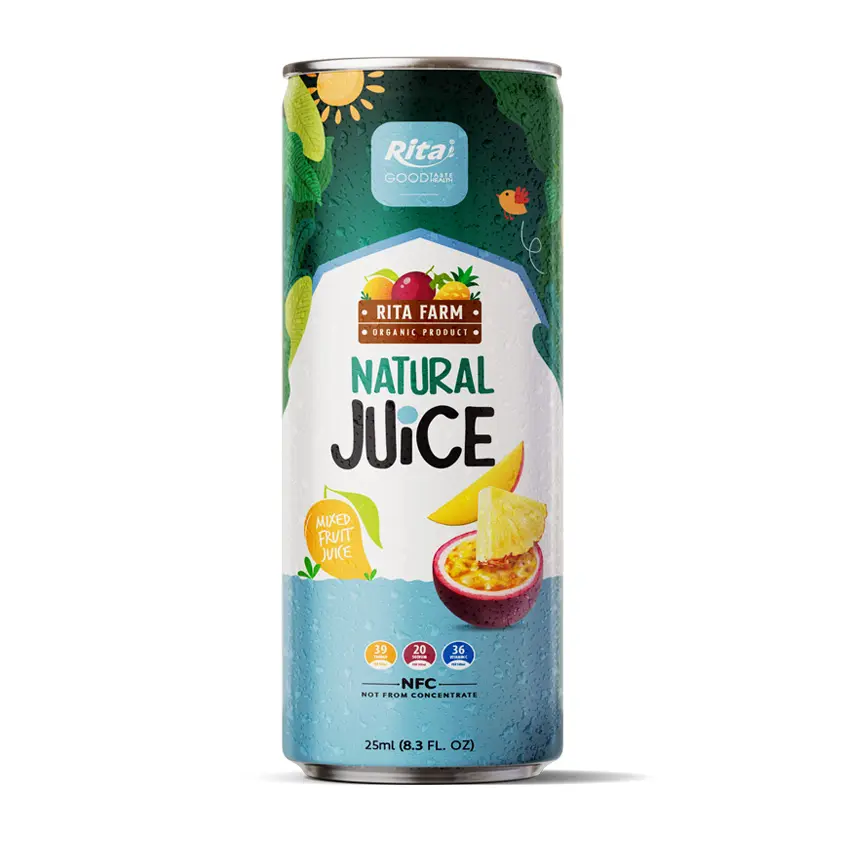 混合フルーツジュース250ml Alu缶卸売業者飲料ベトナム低MOQ