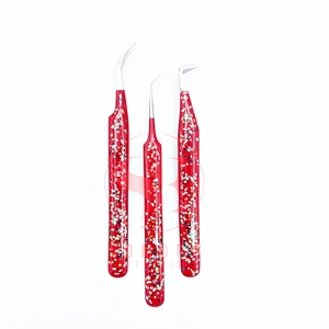 Pinzas de Precisión para Extensión de Pestañas, Personalizadas, Sostenibles, de Acero Inoxidable con Múltiples Puntas Brillantes, Antiestáticas, Duraderas, Marca Privada - Product Image 2