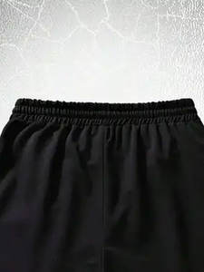 Pantalones cortos de playa de algodón/poliéster antiarrugas transpirables informales de verano para hombre de alta calidad al por mayor, felpa francesa digital teñida lisa - Product Image 4