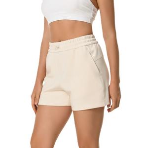 Shorts de sport pour femmes, style nouveau, été, respirants, grande taille, tissu éponge, décontractés, extérieur, taille élastique, logo personnalisé, toutes saisons - Product Image 1