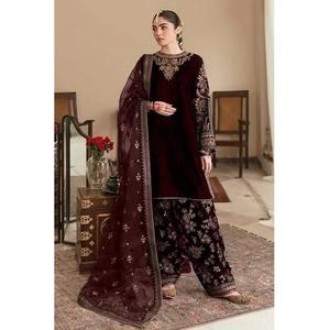 NOIR VENTE CHAUDE Vêtements indiens et pakistanais Pakistan Robe de BONNE Qualité Shalwar Kameez par WS INTERNATIONAL Nouvelle Robe DESI WEAR - Product Image 2