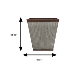 Hot Sale Galvanized Bucket Home Garden Decorative Hot Sale Metal Galvanized Flower <b>Pot</b> Galvanized Planter Indoor Outdoor - Product Image 1