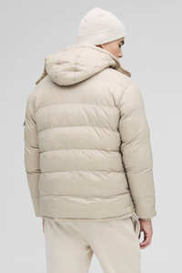 Dernier design Veste matelassée à haute brillance avec logo sur le devant à capuche Séchage rapide Coupe-vent Chaude Veste d'hiver personnalisée pour hommes en plein air - Product Image 3