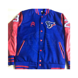 Service OEM de logo personnalisé du fabricant, veste varsity en laine pour homme, style streetwear, décontractée, coupe-vent d'hiver, manches en cuir - Product Image 3