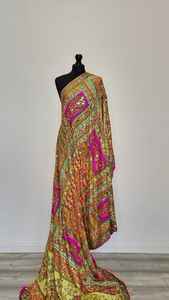 2026 Top Quality Gotta Mirror Work Embroidery <b>Silk</b> <b>Shawls</b> Ethnic Style India Pakistani Handmade Heavy Scarfs & <b>Shawls</b> For Women - Product Image 5
