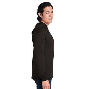 Vente en gros T-shirt à capuche en jersey de coton HD pour hommes léger T-shirts à capuche à manches longues filés à l'anneau - Product Image 2