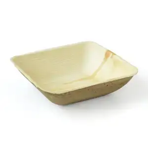 High on Demand Wooden Cutlery Sushi Boat Plates Dishes Wooden Palm Areca Plate from Indian Supplier at Wholesale Price