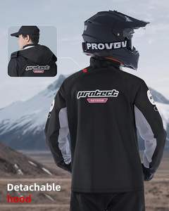 Combinaison de pluie pliable pour homme, veste et pantalon imperméables légers, imperméable d'extérieur avec capuche, coupe-vent noir - Product Image 4