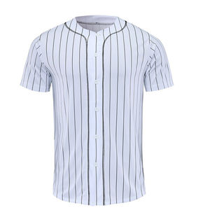 Camiseta de béisbol a rayas con estampado de poliéster 100%, camiseta de béisbol personalizada, uniformes de béisbol personalizados, DISEÑO 2026 - Product Image 2