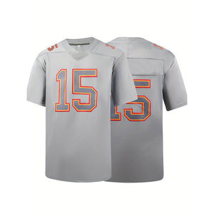 Maillot de football américain classique sur mesure pour hommes, vêtements de sport pour jeunes surdimensionnés en sergé cousus, ensembles grande taille, vente en gros - Product Image 1