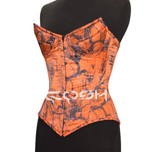 Corset de mode en gros imprimé jungle orange - Product Image 4