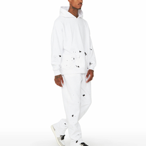 Fábrica de fabricación al por mayor diseña invierno correr gimnasio chándal polar con capucha impreso OEM ODM servicios bajo MOQ venta ahora - Product Image 3