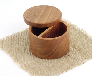 Boîte à épices en bois rustique de qualité supérieure avec couvercle pour épices et herbes de cuisine Passe au lave-vaisselle - Product Image 6