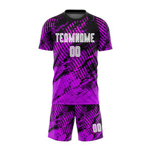 Kit de fútbol personalizado sublimación completa para hombres y mujeres tela suave y ligera camiseta de fútbol cómoda 100% algodón de secado rápido - Product Image 2