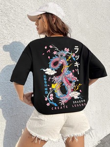 Nuevo diseño de camisetas de manga corta para mujer Slim Fit Low MOQ Mujeres Camisetas elegantes de moda - Product Image 3