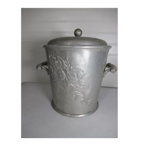 Refroidisseur de vin de luxe en aluminium avec couvercle de seau à glace fêtes cuisine refroidisseur de boisson de table en vente - Product Image 6