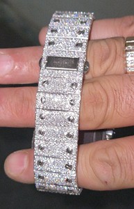 Reloj Mecánico de Lujo para Hombre, Estilo Hip Hop, con Diamantes Moissanite VVS, Acero Inoxidable, Logotipo Personalizado, Esfera Analógica de 41 mm - Product Image 4