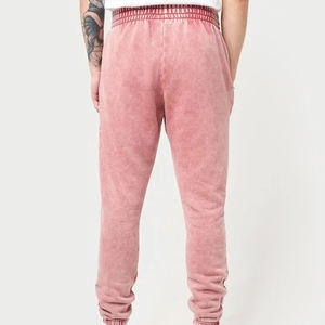 Professionnel fabrique lavage à l'acide conception formation Gym Jogging taille moyenne plat avant léger hommes joggeurs décontractés - Product Image 4