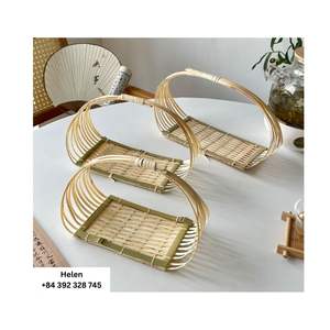 Assiette en forme de bateau en bambou-accessoires de vaisselle de cuisine en bambou décoration artisanale en forme de bateau en forme de bateau en bambou à bas prix - Product Image 6