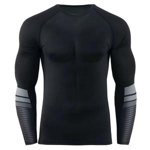 Camiseta Deportiva Personalizada para Correr, Ropa Deportiva de Gimnasio, Camiseta de Compresión con Cuello Redondo para Hombre, Camiseta de Compresión para Ciclismo - Product Image 6