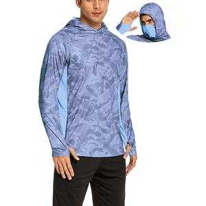 UPF50ไม้ไผ่กำหนดเอง + แห้งเร็วระบายอากาศได้ป้องกันกลิ่นความชื้นเสื้อฮู้ดสำหรับตกปลากันยุงกลางแจ้งกีฬาตกปลาแบบมีฮู้ด - Product Image 5