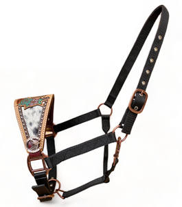 หนังอาร์เจนตินาคุณภาพดีที่สุด Western Horse Bronc Halter Headcollar ผู้ผลิตแท็กขี่ม้าแท้ การปรับแต่งได้รับการยอมรับ - Product Image 2