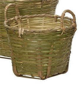 Regalos de bambú natural para la ropa: Cesto de ropa de bambú orgánico, lujoso organizador de ropa de bambú, juego de cestos de ropa de bambú verde. - Product Image 3