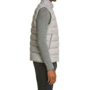 Veste matelassée pour homme imperméable avec col montant et gilet à fermeture éclair gilet chaud bouffant sans manches nouvel arrivage - Product Image 2