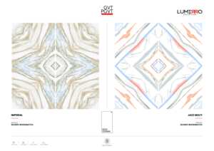 Dalles en porcelaine effet onyx naturel, finition brillante, 600x1200mm, luxe, grand format, décoration de villa, mur et sol - Product Image 5