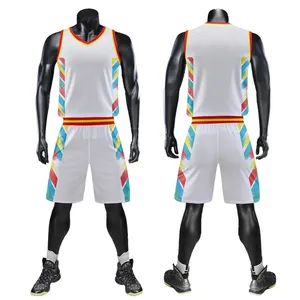 Conjunto de Baloncesto Premium al por Mayor para Hombre, Talla Grande, Transpirable, de Poliéster, Uniforme de Equipo, Impresión Personalizada, Económico, 2025 - Product Image 4