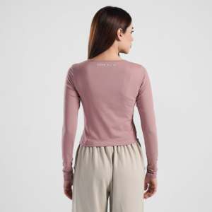 Dusty Pink Rush Fit <b>Top</b> for Fitness Apparel - Product Image 2