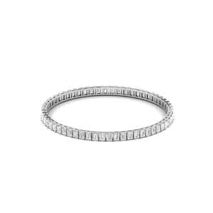 Exclusive 14kt Rose Gold Lab Grown Diamond <b>Bangle</b> for Women Custom Unique Design Trendy Style Perfect Gift for Occasions - Product Image 5