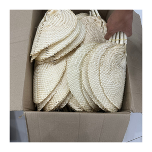 Abanico de mano en forma de hoja de bambú natural hecho a mano de Vietnam, recuerdo de boda ecológico, regalo de invitados y decoración rústica del hogar - Product Image 3