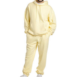 Ensemble sweat à capuche et survêtement de marque unisexe personnalisé en coton lourd avec couronne survêtement surdimensionné de taille XL pour l'hiver - Product Image 1