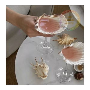 ถ้วยไวน์เปลือกหอยธรรมชาติเป็นมิตรกับสิ่งแวดล้อมอุปกรณ์สำหรับการรับประทานอาหารและส่งออกที่ยั่งยืนและทำด้วยมือ - Product Image 1