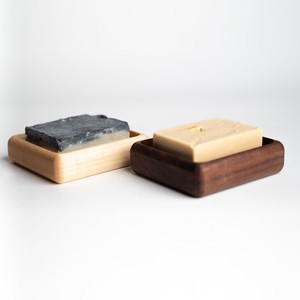 Wooden soap dish box acacia wood holder dishes for bathroom soaps tray holders customized logo