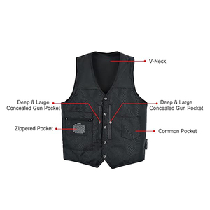 Chaleco de Cuero para Hombre, Nuevo Modelo 2026, Personalizado, de Cuero Genuino, Cortavientos, Transpirable, de Alta Calidad, Ajustado, Sin Mangas, para Invierno - Product Image 6