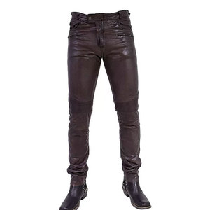 Pantalones de Cuero Cómodos para Hombre, Material Duradero, Cuero Genuino Suave, Estilo Elegante para Hombre - Product Image 1