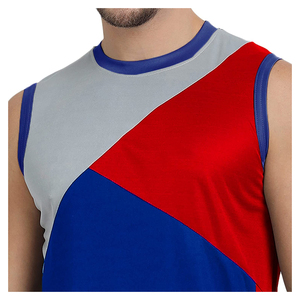 Débardeur de sport pour homme à blocs de couleur, séchage rapide, respirant, pour l'entraînement et le fitness, idéal pour l'été - Product Image 6