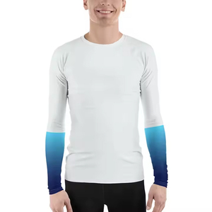 Ropa de artes marciales de boxeo de Color sólido teñida lisa de manga larga transpirable de alta calidad para hombre - Product Image 3