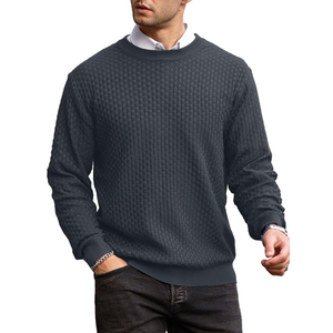 Suéter de Punto Térmico de Invierno Personalizado OEM ODM, Suéter de Manga Larga Transpirable de Secado Rápido de Alta Calidad, Corte Regular Desgastado - Product Image 3