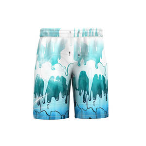 Vente directe d'usine nouveaux shorts décontractés pour hommes à la mode dans la méthode de tissage non tissé d'impression de sublimation d'entraînement de taille plus - Product Image 1