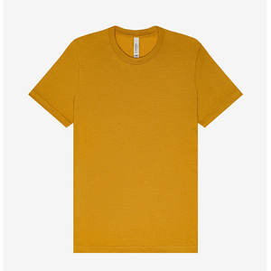 BELLA + CANVAS Heather Mustard Unisex CVC Jersey camiseta transpirable verde personalizar su propio logotipo camiseta para hombres - Product Image 1