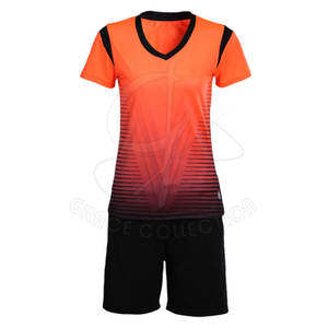 Uniforme de Voleibol Deportivo Estampado, 100% Poliéster, Impresión Digital, Conjuntos de Color Sólido, Tela Personalizable de 220g, Servicio OEM - Product Image 2