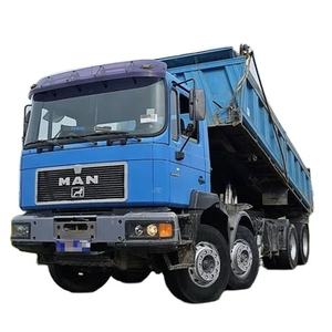 Camion benne manuel en acier MAN F2000 2001 8X4 35.400 d'occasion, volant à gauche, benne à usage intensif, prêt à être expédié. - Product Image 1