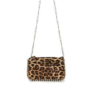 Borsa a tracolla da donna con perline in metallo Anya bianca