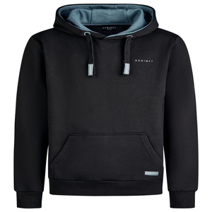 Sweat à capuche personnalisable pour homme en molleton 100 % coton de haute qualité, couleur unie, logo imprimé numériquement, séchage rapide - Product Image 1