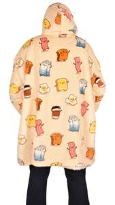 Customized <b>Oversized</b> Wearable Fleece <b>Blanket</b> <b>Hoodie</b> with Hood and Pocket Cozy Sweatshirt for Winter Comfort and Warmth - Product Image 5