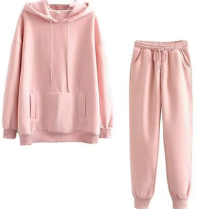 Ensemble de survêtement à capuche unisexe à manches longues pour l'hiver Vente en gros Personnalisé de haute qualité 100% coton polaire - Product Image 4