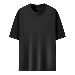 T-shirt uni en coton 100% à col rond, écologique, surdimensionné, fabricant et fournisseur en gros OEM ODM, 230g - Product Image 1